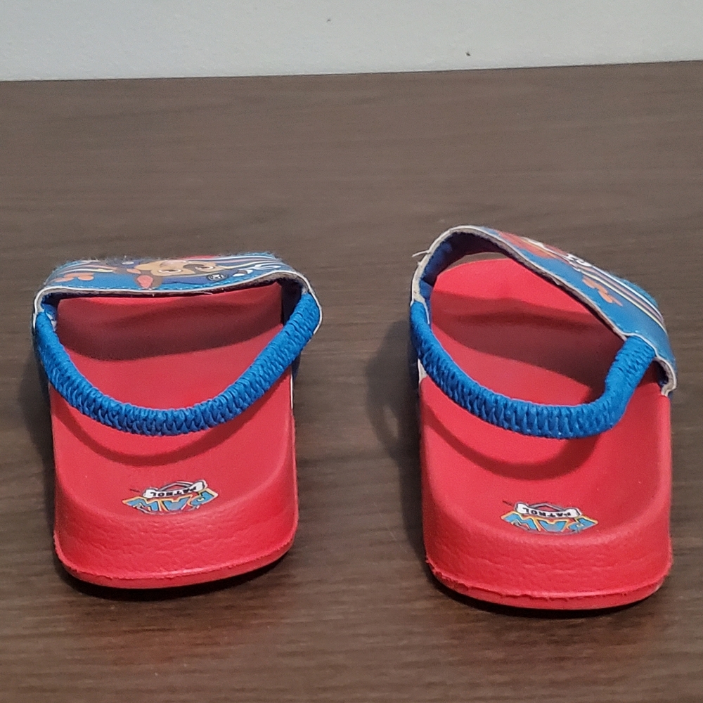 Paw Patrol Sandals with Cushioned Sole and straps size 9T - Picture 6 of 8